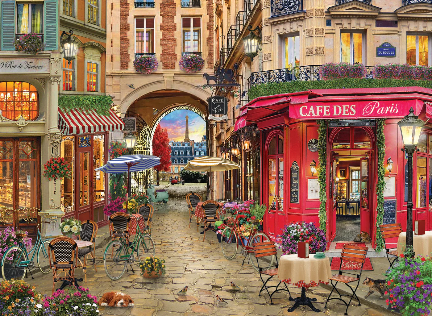 Anatolian Cafe Des Paris 1000 Piece Jigsaw Puzzle