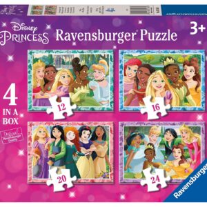 Disney Princess - Be Who You Want to Be 4 Jigsaws in a Box Puzzle Set