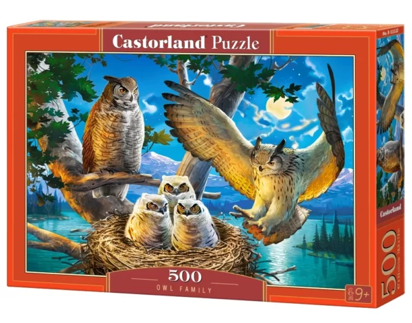 Owl Family 500 Piece Puzzle