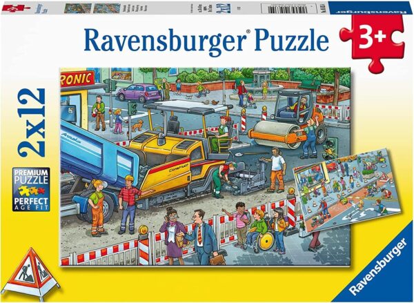 Road Works 2 x 12 Piece Puzzle