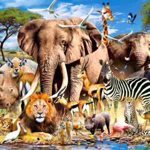 Savanna Animals 1500 Piece puzzle