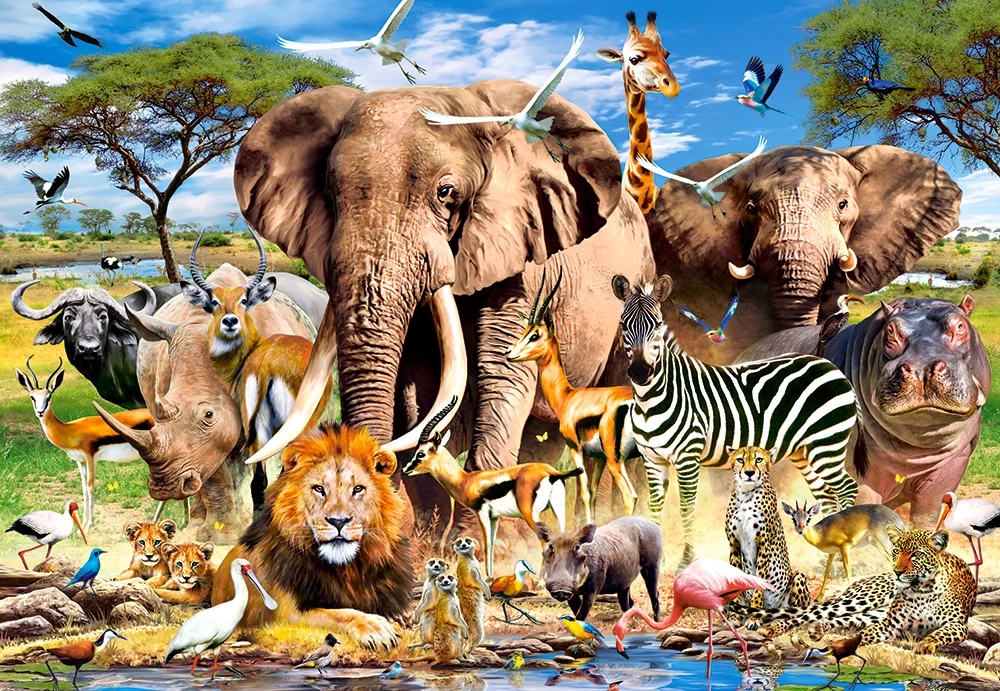 Castorland Savanna Animals 1500 Piece Jigsaw Puzzle