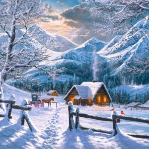 Snowy Morning 1500 Piece Puzzle