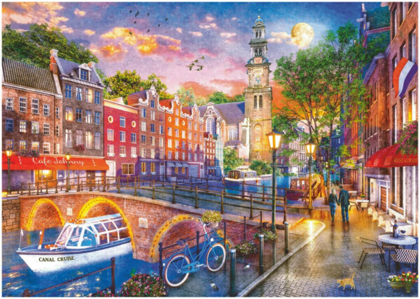 Sunset in Amsterdam 1000 Piece Puzzle