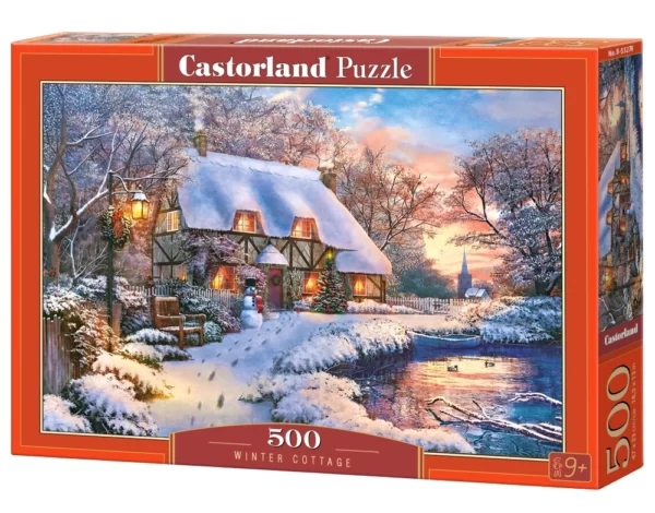 Winter Cottage 500 Piece Puzzle