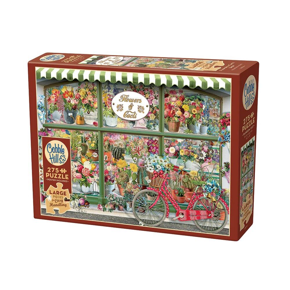 Cobble Hill - Flowers & Cacti Shop 275 XL Piece Puzzle - Image 2