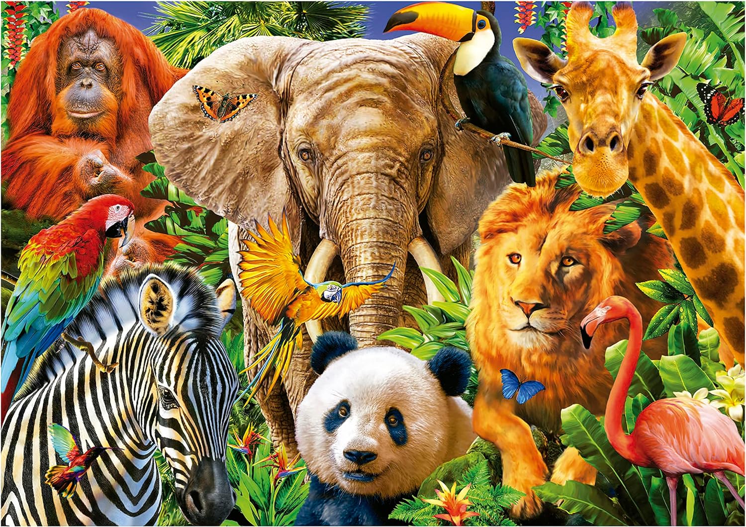 Educa Wild Animal Collage 500 Piece Jigsaw Puzzle