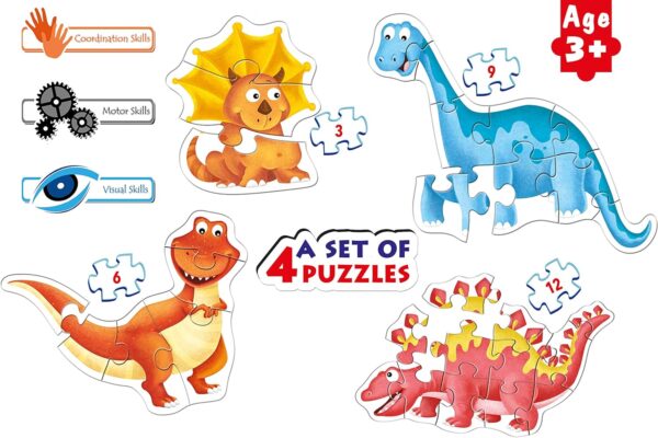 Frank - Dinosaurs Shaped First Puzzles