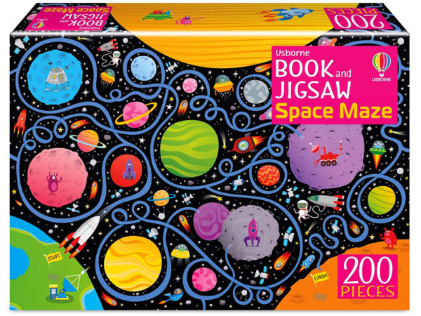Space Maze 200 Piece Puzzle & Maze book