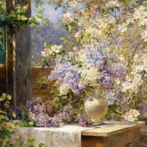 In the blossoming Bower