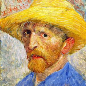 Vincent Van Gogh Self Portrait with a Straw Hat