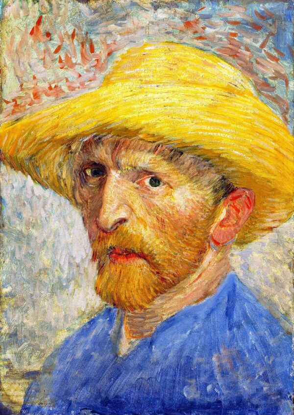 Vincent Van Gogh Self Portrait with a Straw Hat
