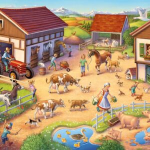 Fun Farm Puzzle with Farm Animals