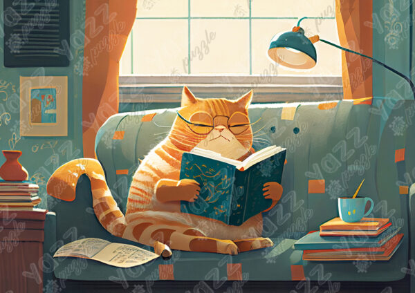 Cat & Books