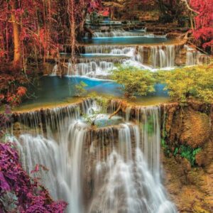 Clementoni - Colourful Thai Falls 1000 Piece Puzzle