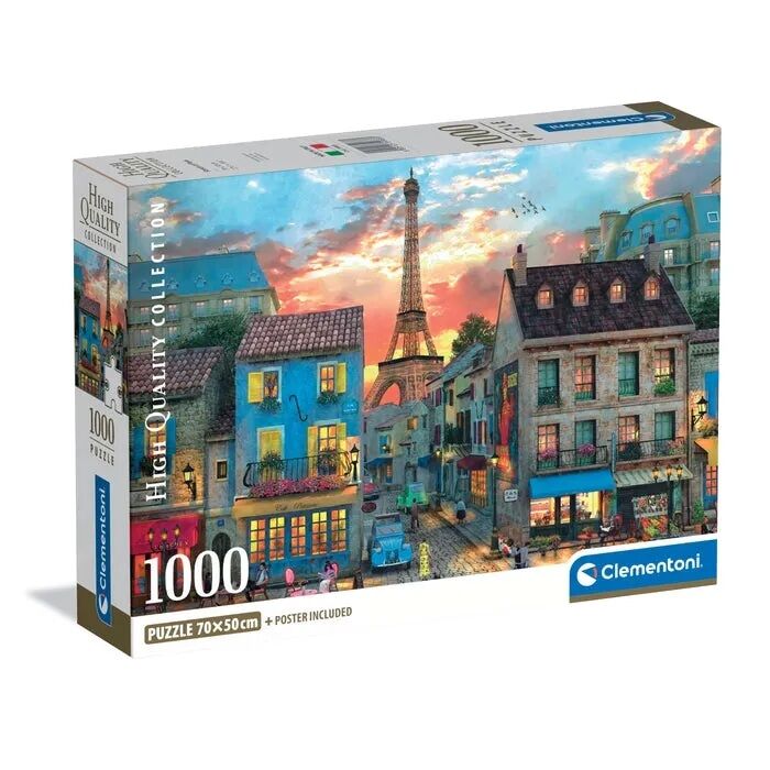 Clementoni - Streets of Paris 1000 Piece Puzzle - Image 2
