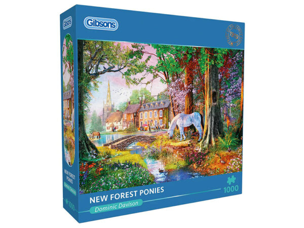 Gibsons - New Forest Ponies 1000 Piece Puzzle - Image 2