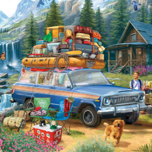 Eurographics - Loading the Jeep Wagoneer 1000 Piece Puzzle