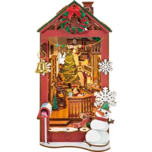Robotime - DIY Bookends Kit - Christmas Indoor Scene
