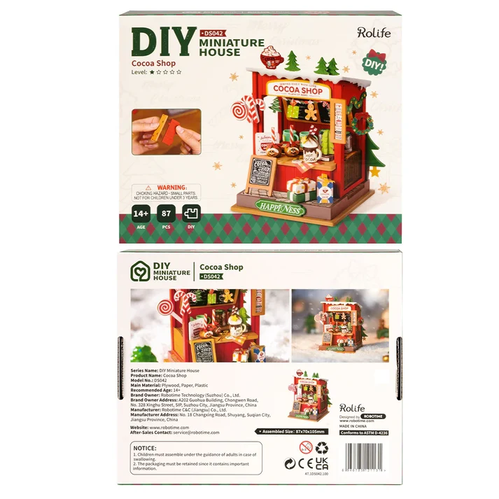 Robotime DIY Miniature House Cocoa Shop - Image 2