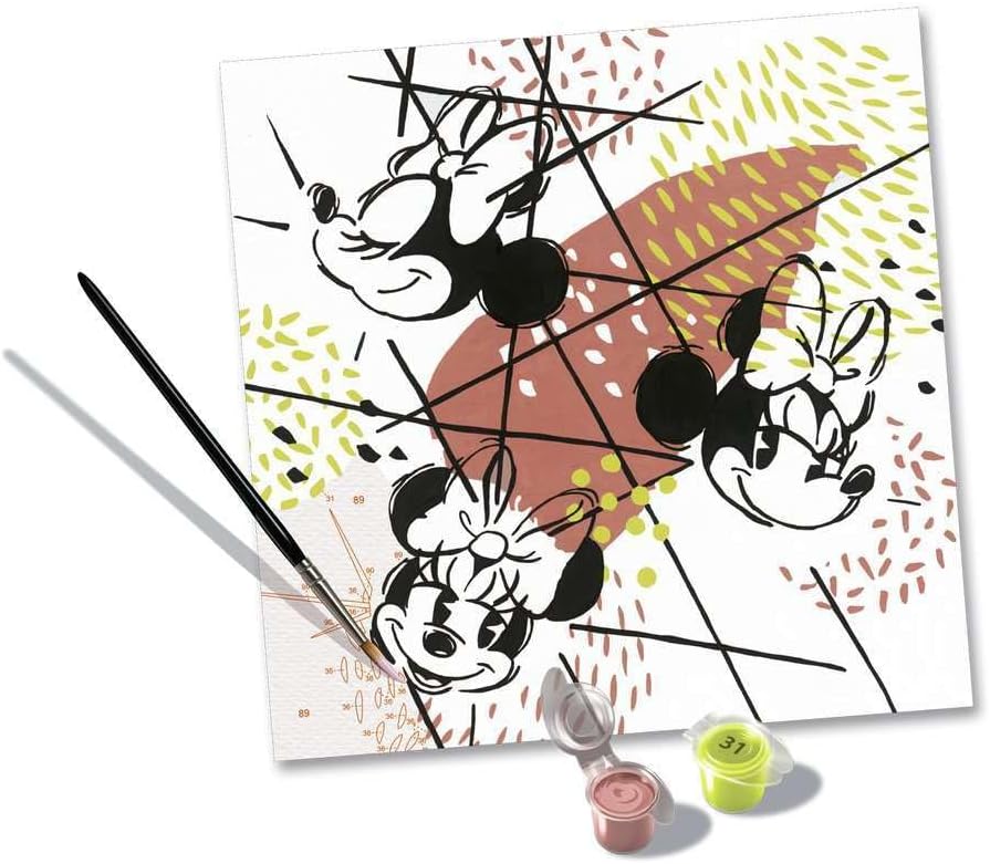 Ravensburger - CreArt Disney D100 Minnie Mouse Minnie Style Paint by Numbers - Image 3