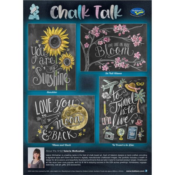 Holdson - Chalk Talk - In Full Bloom 1000 Piece Puzzle - Image 3