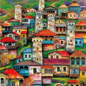 Magnolia - Beautiful Village 1000 Piece Puzzle