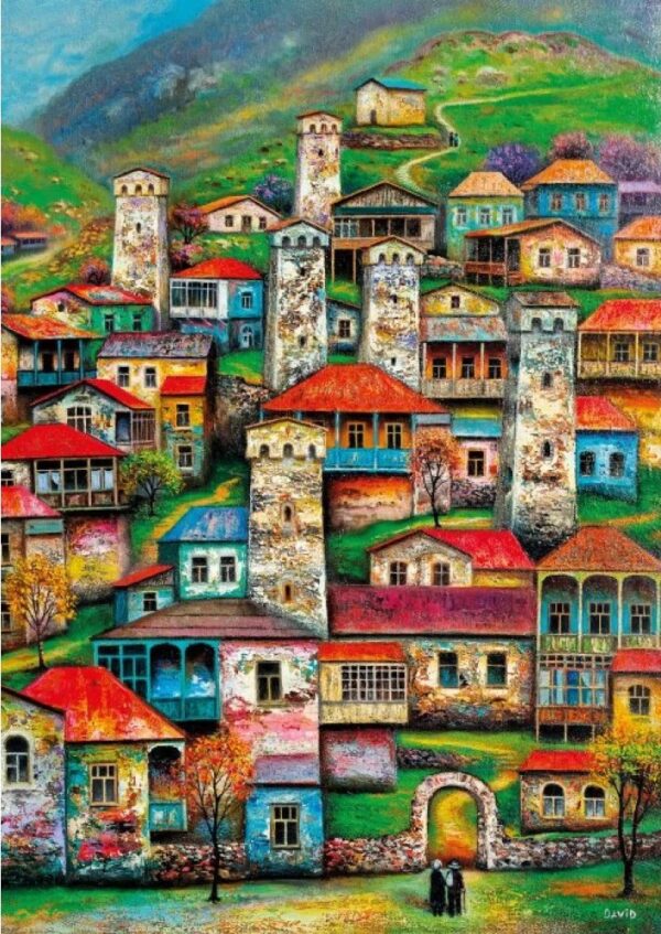 Magnolia - Beautiful Village 1000 Piece Puzzle