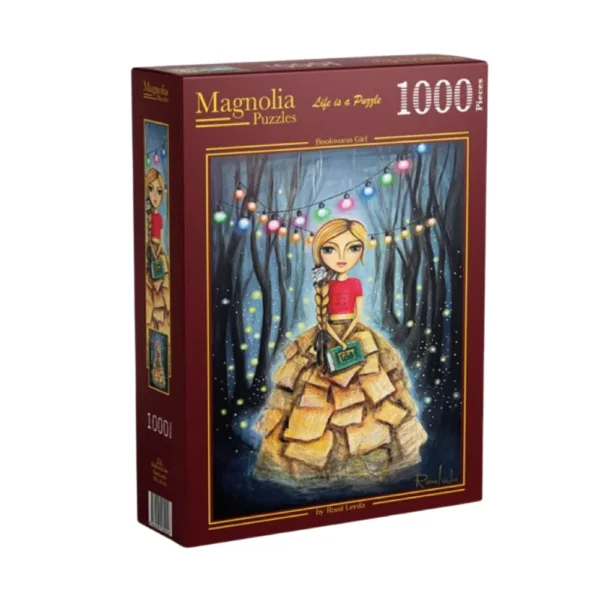 Magnolia - Bookworm Girl - Romi Lerda 1000 Piece Puzzle - Image 2