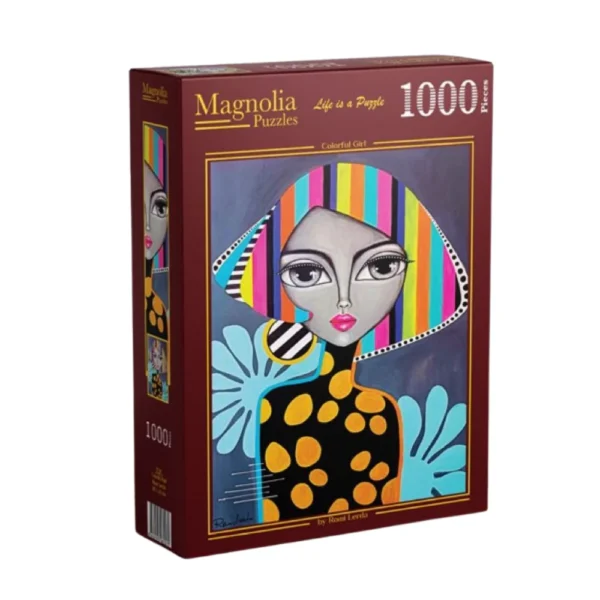 Magnolia - Colorful Girl - Romi Lerda 1000 Piece Puzzle - Image 2