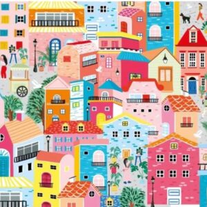 Magnolia - Colorful Houses 1000 Piece Puzzle