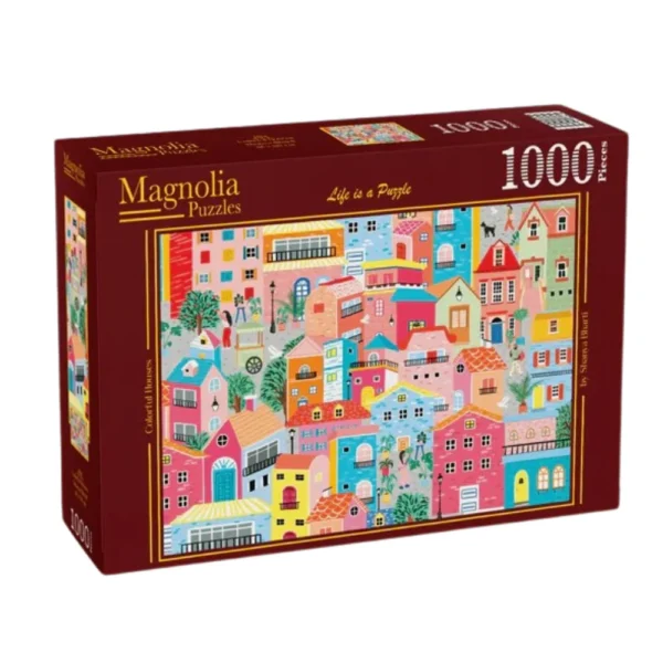 Magnolia - Colorful Houses 1000 Piece Puzzle - Image 2