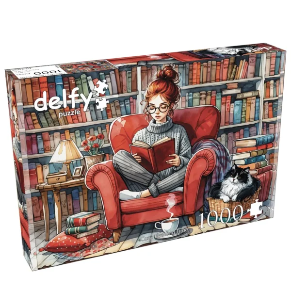 Delfy - Cozy Reading Time 1000 Piece Puzzle - Image 2