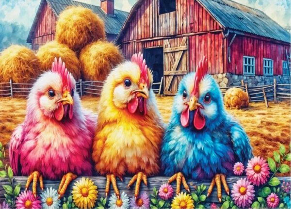 Delfy - Egg-Citing Trio 1000 Piece Puzzle