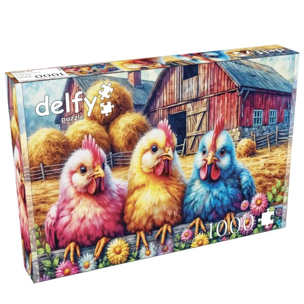 Delfy - Egg-Citing Trio 1000 Piece Puzzle - Image 2