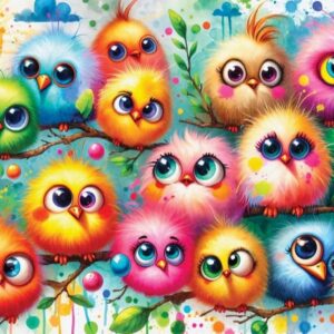 Delfy - Feathers of Fun 1000 Piece Puzzle
