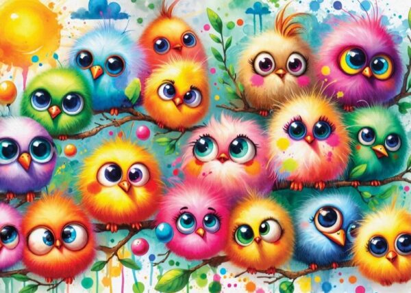 Delfy - Feathers of Fun 1000 Piece Puzzle