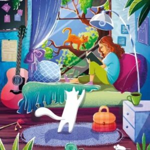 Magnolia - Girl and Cats 1000 Piece Puzzle