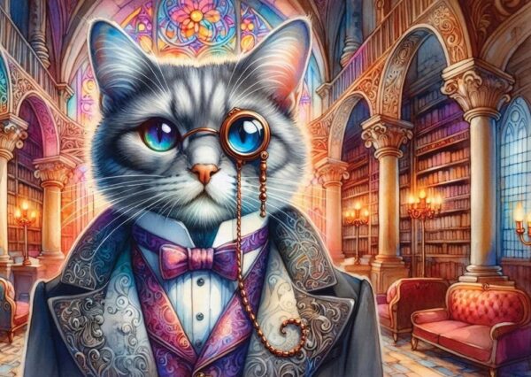 Delfy - Gothic Purrfection 1000 Piece Puzzle