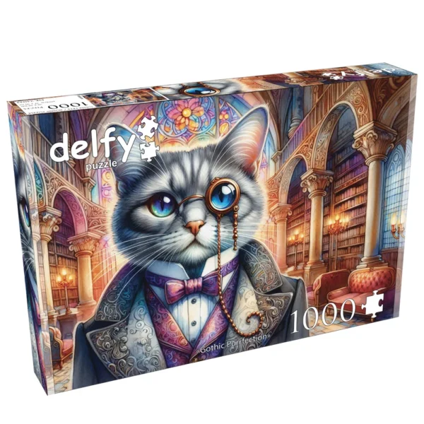 Delfy - Gothic Purrfection 1000 Piece Puzzle - Image 2