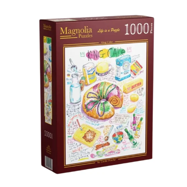 Magnolia - King Cake 1000 Piece Puzzle - Image 2