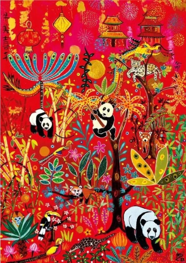 Magnolia - Pandas 1000 Piece Puzzle