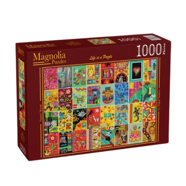 Magnolia - Popart Mosaic 1000 Piece Puzzle - Image 2