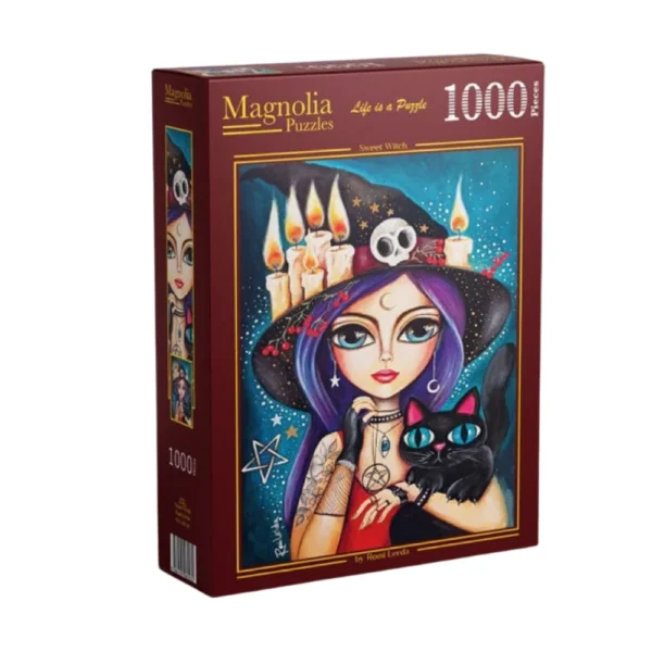 Magnolia - Sweet Witch - Romi Lerda 1000 Piece Puzzle - Image 2