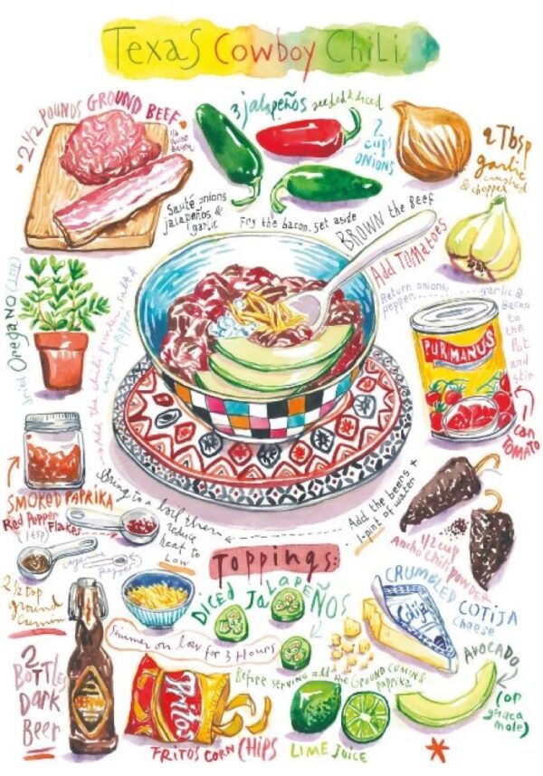 Magnolia - Texas Cowboy Chili 1000 Piece Puzzle