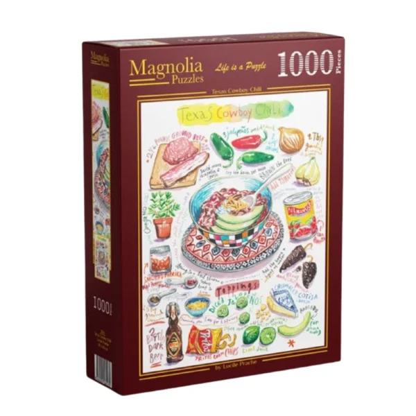 Magnolia - Texas Cowboy Chili 1000 Piece Puzzle - Image 2