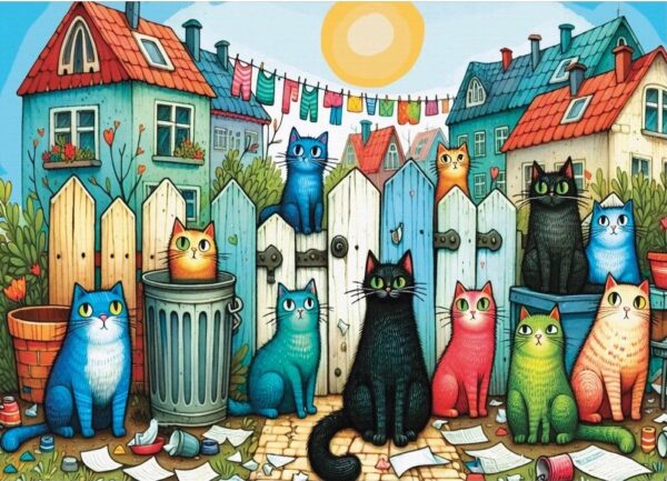 Delfy - Whiskers on the Street 1000 Piece Puzzle