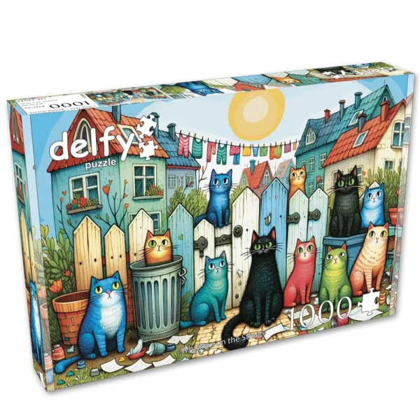 Delfy - Whiskers on the Street 1000 Piece Puzzle - Image 2