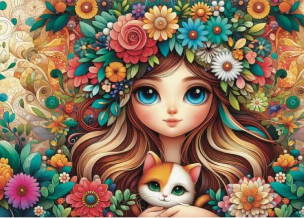 Jacarou - Blossom Companions 1000 Piece Puzzle