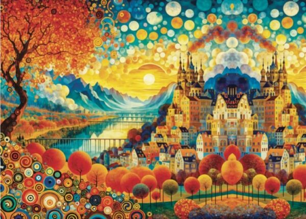 Jacarou - Golden Horizons 1000 Piece Puzzle